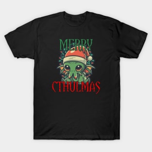 Chibi Christmas Cthulhu - Merry Cthulmas! T-Shirt